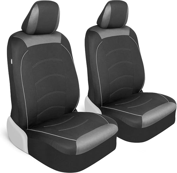 Fabric Car Seat Covers โ Front Seat โ Black