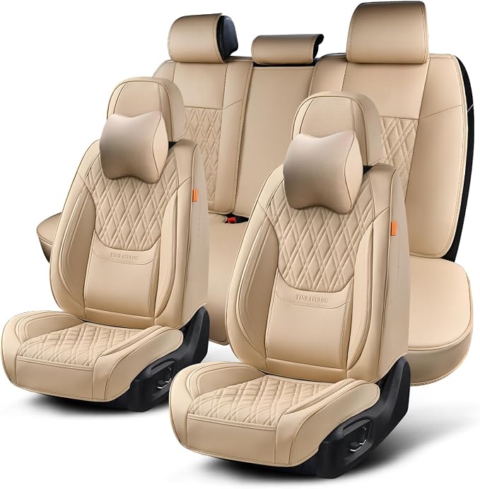 Universal Seat Covers — Full Set — Beige