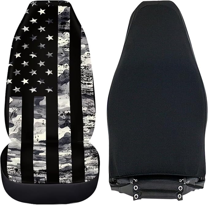 Universal Seat Covers — Front Seat — Gray