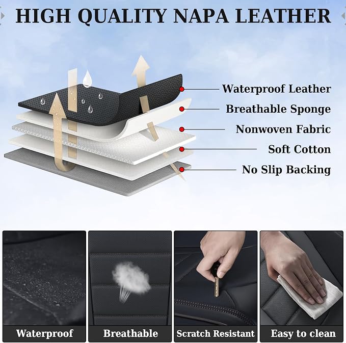 Universal Seat Covers — Full Set — Black