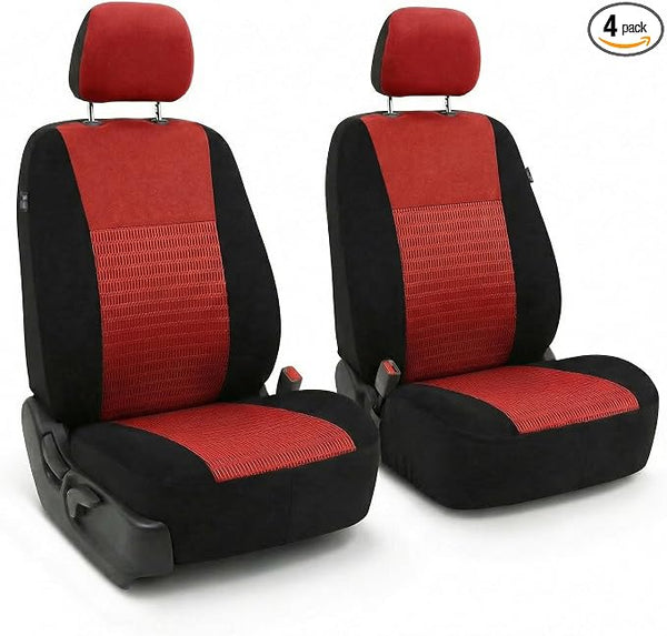 Universal Seat Covers โ Front Seat โ Red