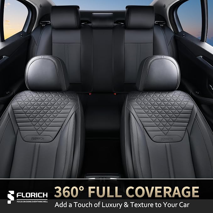 Universal Seat Covers — Full Set — Black