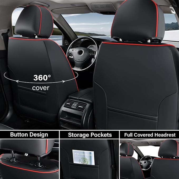 Universal Seat Covers — Front Seat — Black