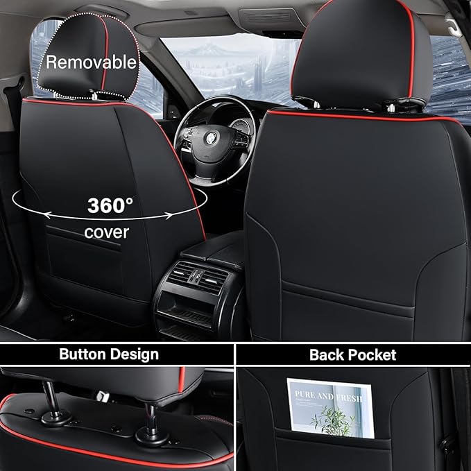 Universal Seat Covers — Full Set — Black