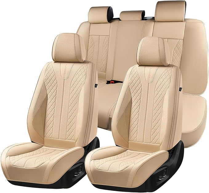 Universal Seat Covers — Full Set — Beige