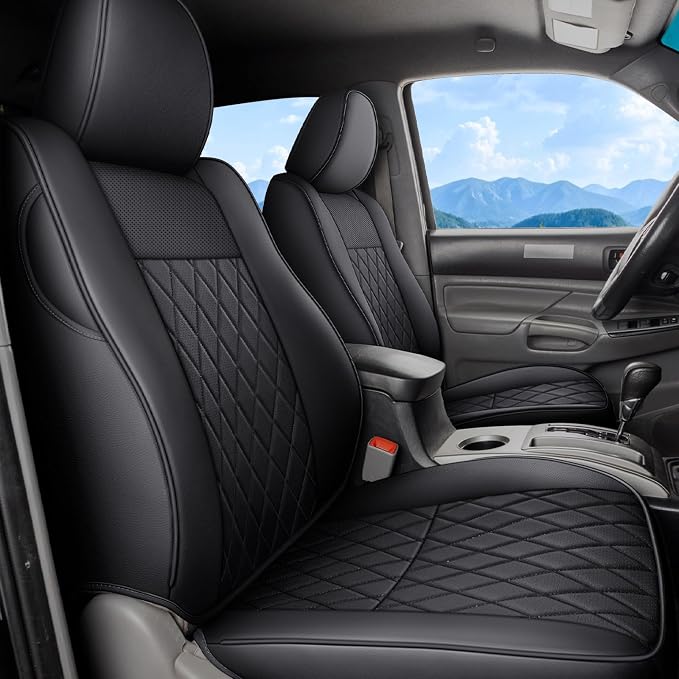 Seat Covers for Toyota Tacoma — Front Seat — Black