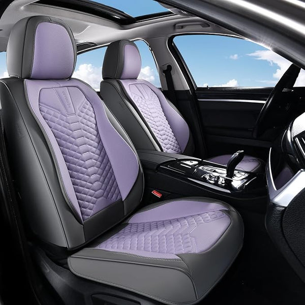 Universal Seat Covers โ Front Seat โ Gray / Purple
