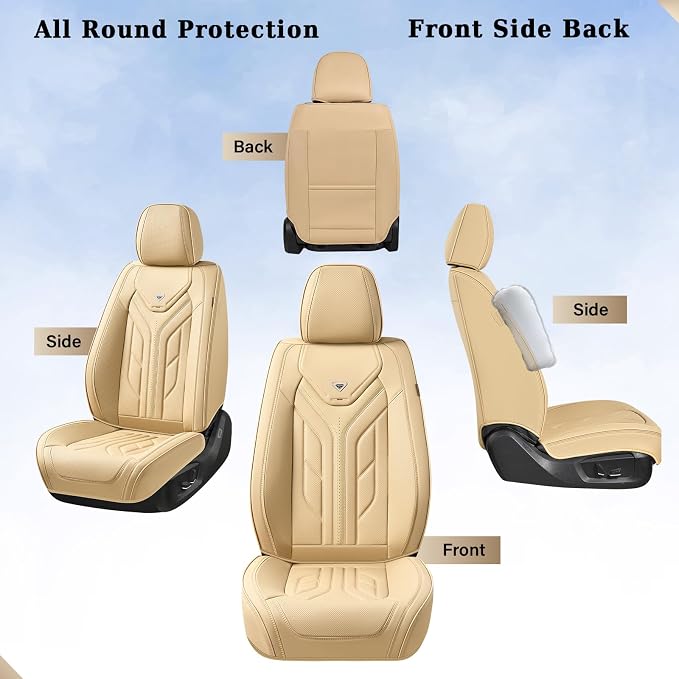 Universal Seat Covers — Full Set — Beige