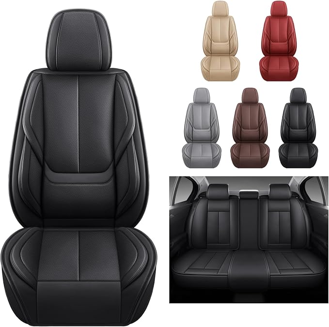 Universal Seat Covers — Front Seat — Black