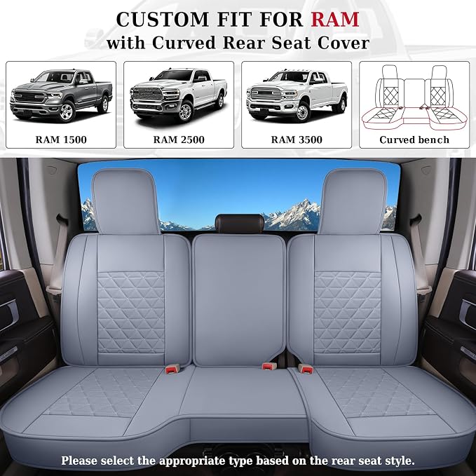 Seat Covers for Multiple Vehicles — Full Set — Gray