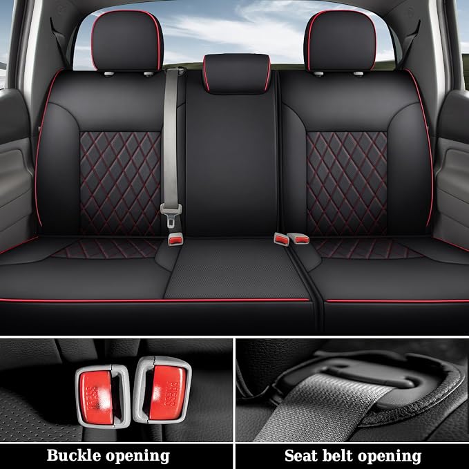 Seat Covers for Toyota Tacoma — Full Set — Red