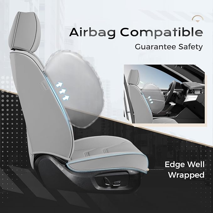 Universal Seat Covers — Full Set — Gray