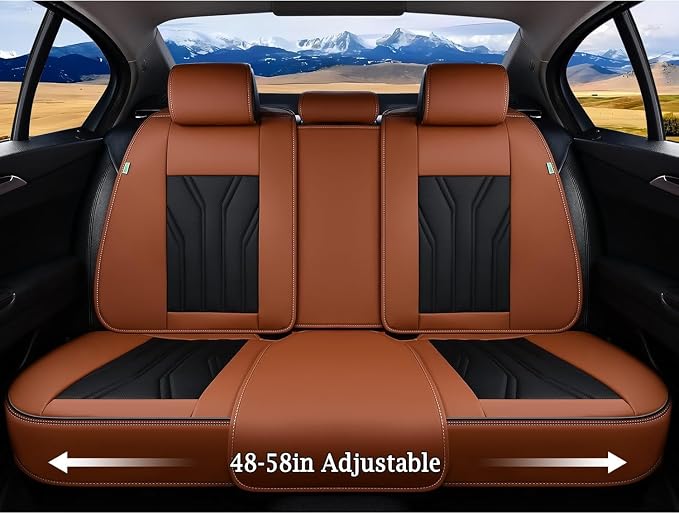 Universal Seat Covers — Rear Seat — Brown / Black