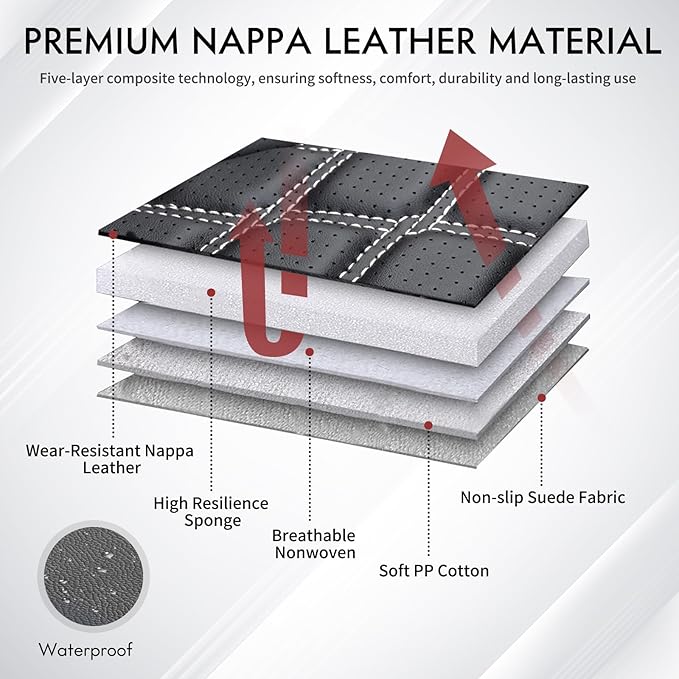Seat Covers for Jeep Wrangler — Full Set — Black / White