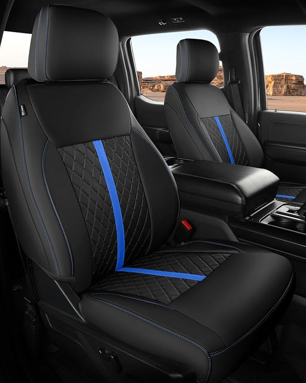 Seat Covers for Multiple Vehicles โ Full Set โ Black / Blue