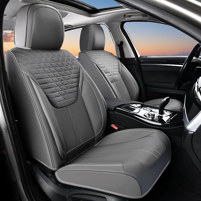 Universal Seat Covers — Front Seat — Gray