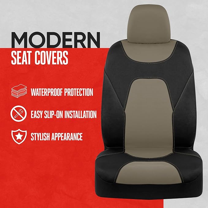 Pet Car Seat Protector — Front Seat — Beige