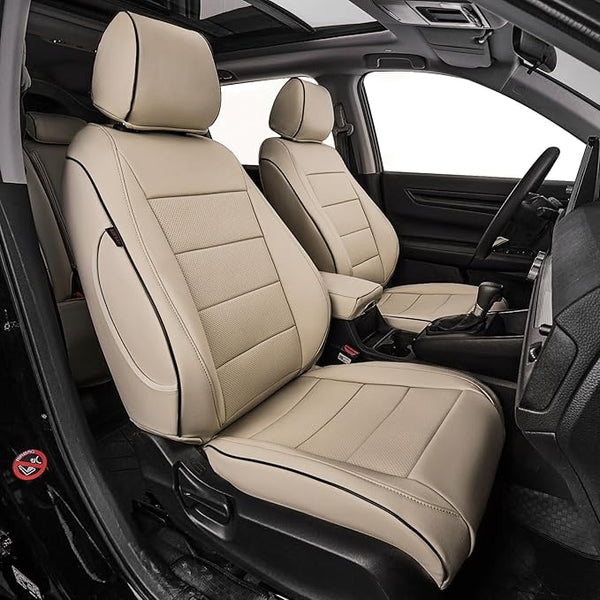 Faux Leather Seat Covers for Honda CR-V โ Full Set โ Beige