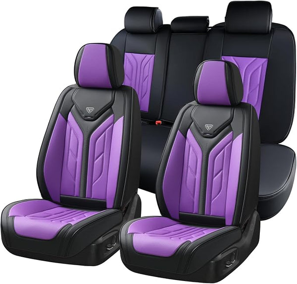 Universal Seat Covers โ Full Set โ Black / Purple
