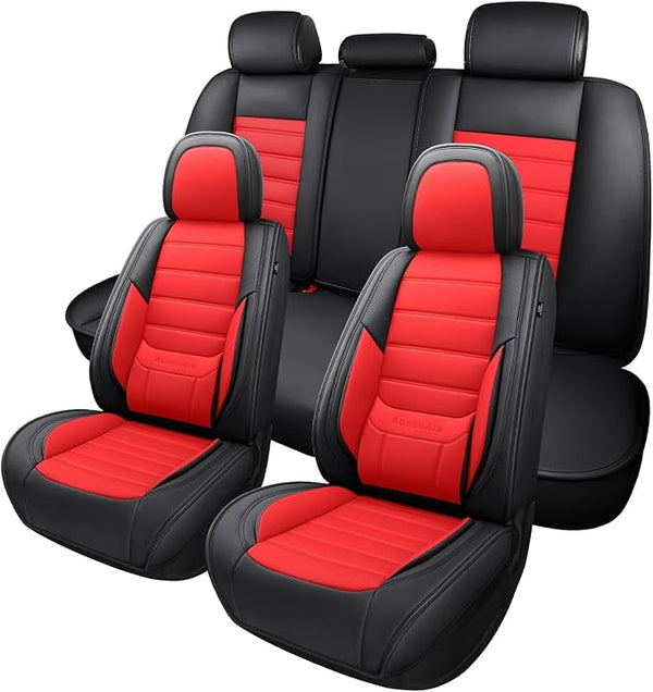 Universal Seat Covers โ Full Set โ Black / White / Red