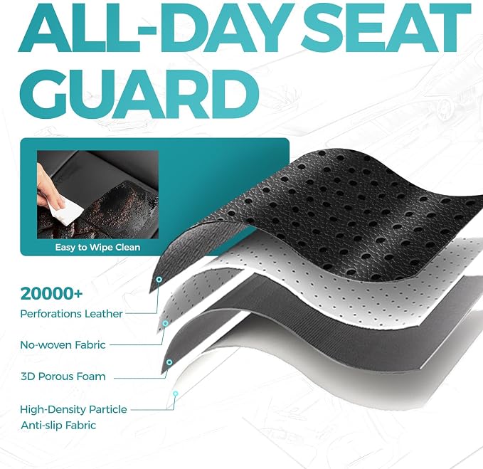 Faux Leather Seat Covers for Ford Mustang — Full Set