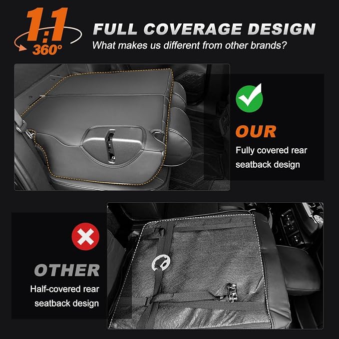 Faux Leather Seat Covers for Toyota RAV4 — Full Set — Black / Gray
