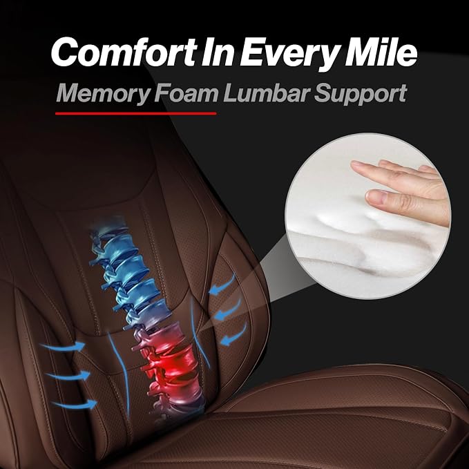 Seat Covers for Chevrolet Silverado — Front Seat — Brown