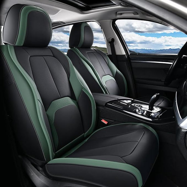 Universal Seat Covers โ Front Seat โ Black / Green