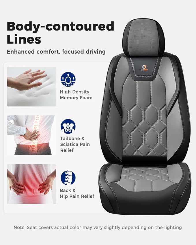 Universal Seat Covers — Black / Gray