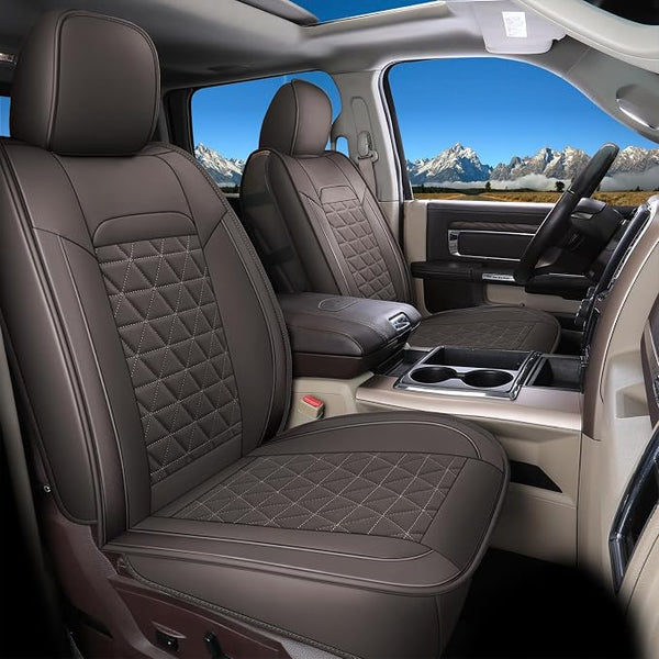Seat Covers for Multiple Vehicles โ Full Set โ Coffee