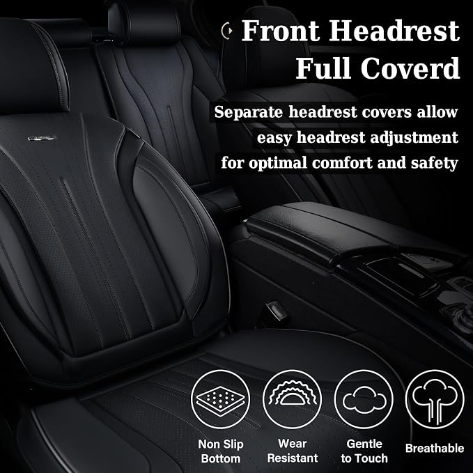Universal Seat Covers — Front Seat — Black