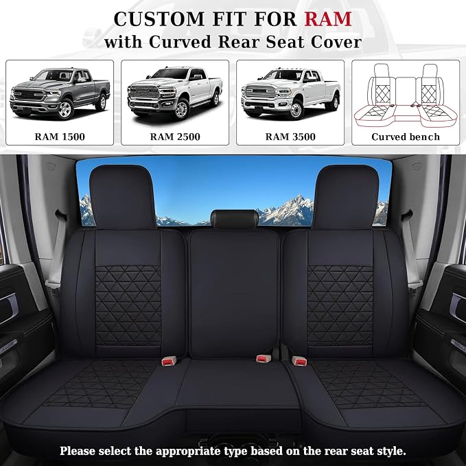 Seat Covers for Multiple Vehicles — Full Set — Black