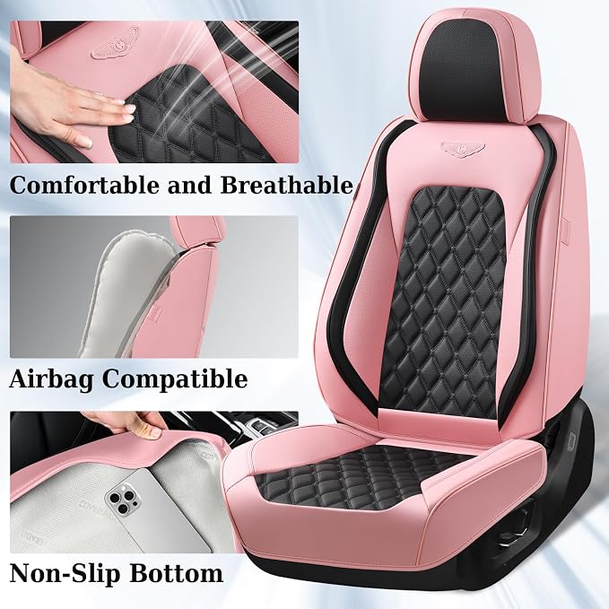 Faux Leather Car Seat Covers — Full Set