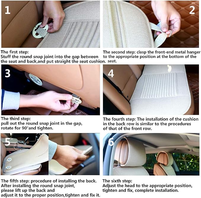 Universal Fabric Seat Covers — Front Seat — Gray