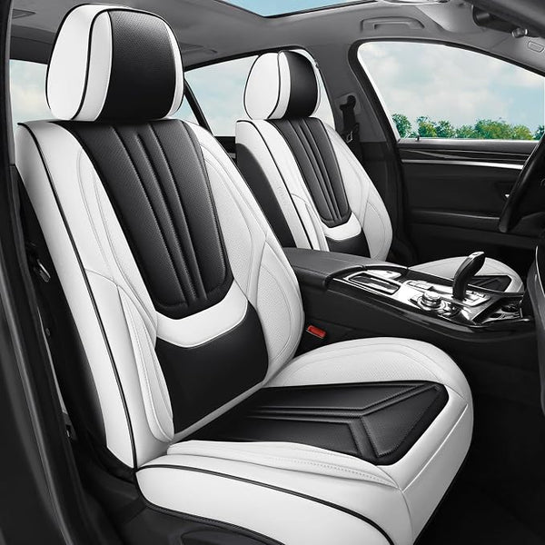 Universal Seat Covers โ Full Set โ White / Black