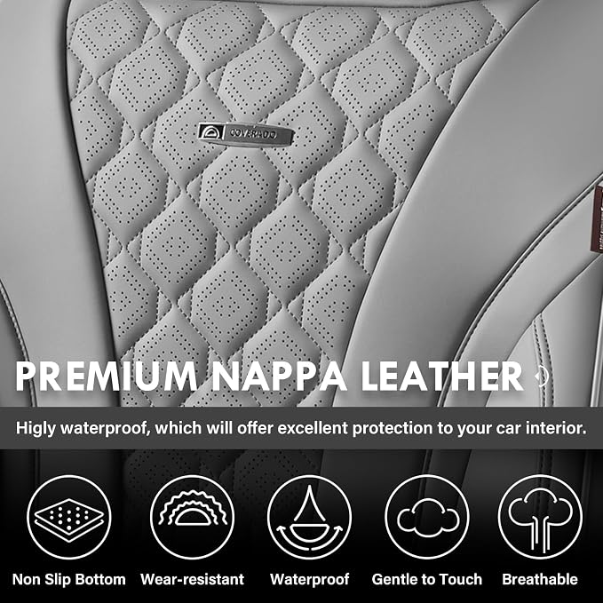 Universal Seat Covers — Full Set — Gray
