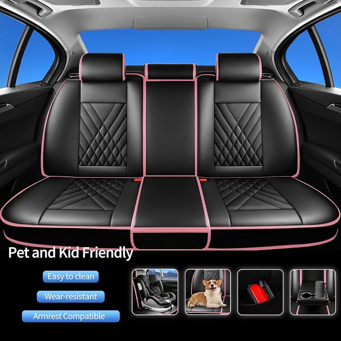Seat Covers for Nissan Maxima — Full Set — Pink
