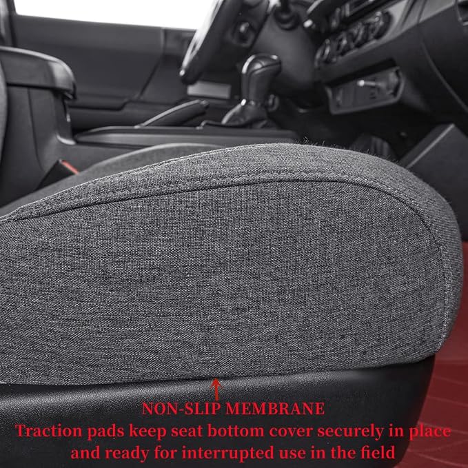 Fabric Seat Covers for Toyota Tacoma — Full Set — Gray