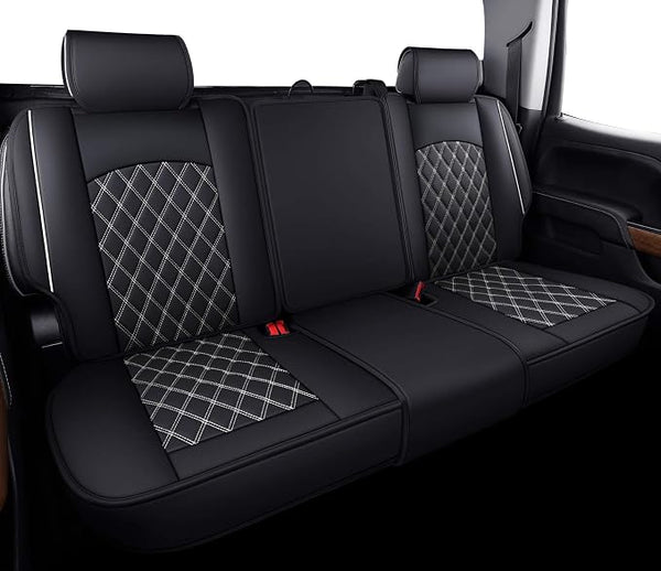 Faux Leather Seat Covers for Chevrolet Silverado / GMC Sierra โ White