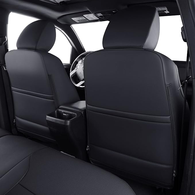 Faux Leather Seat Covers for Toyota Tacoma — Black