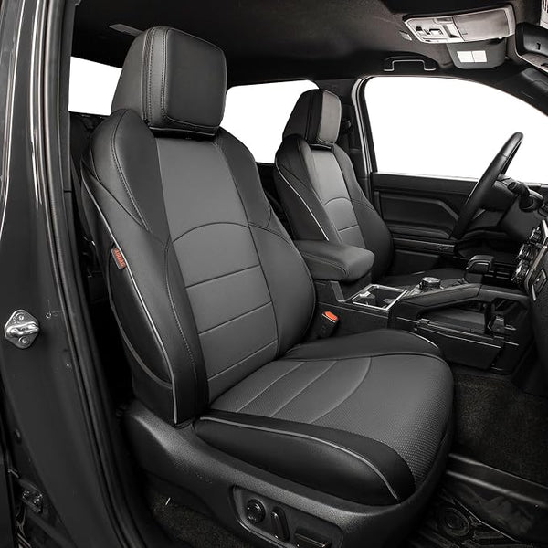 Faux Leather Seat Covers for Toyota 4Runner โ Full Set โ Black / Gray