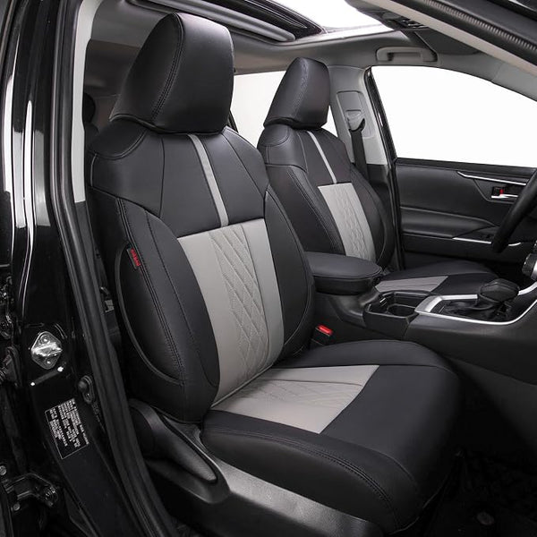 Faux Leather Seat Covers for Toyota 4Runner โ Full Set โ Black / Gray