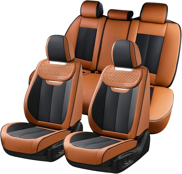 Universal Seat Covers โ Full Set โ Brown / Black