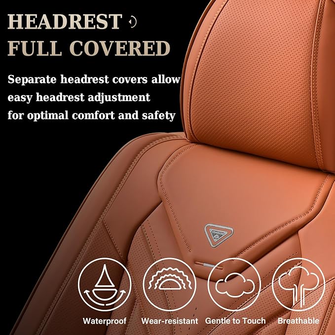 Universal Seat Covers — Front Seat — Orange