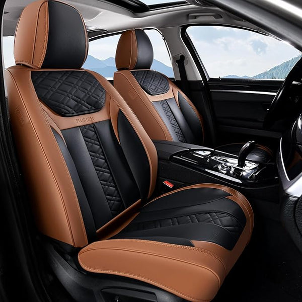 Universal Seat Covers โ Front Seat โ Brown