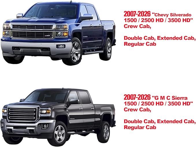 Seat Covers for Chevrolet Silverado / GMC Sierra — Front Seat — Black