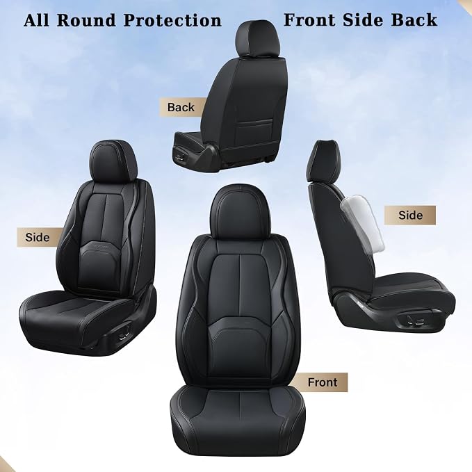 Universal Seat Covers — Front Seat — Black