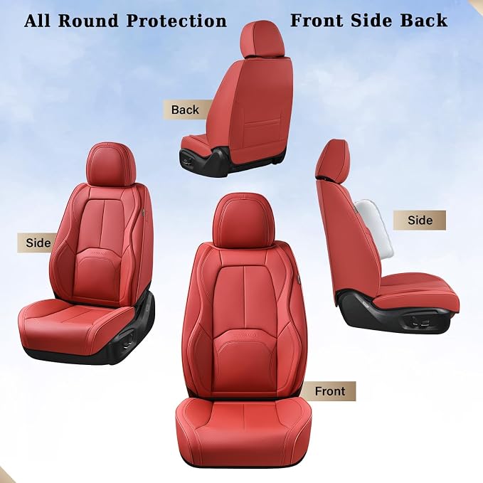 Universal Seat Covers — Front Seat — Red