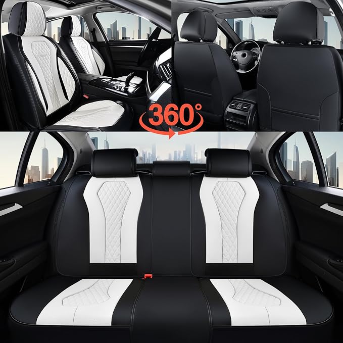 Universal Seat Covers — Front Seat — White
