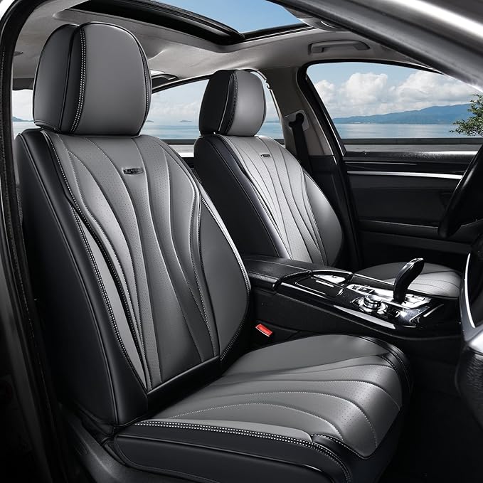 Universal Seat Covers — Full Set — Black / Gray